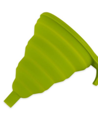 Силиконовая складная воронка RSVP International Green 5.25" D
