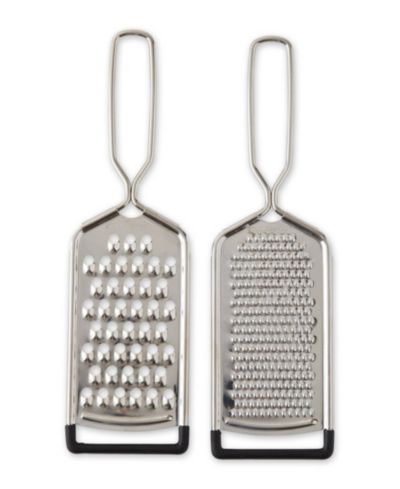 RSVP International Endurance Stainless Steel 2 Piece 10"x3" Hand Held Cheese Grater