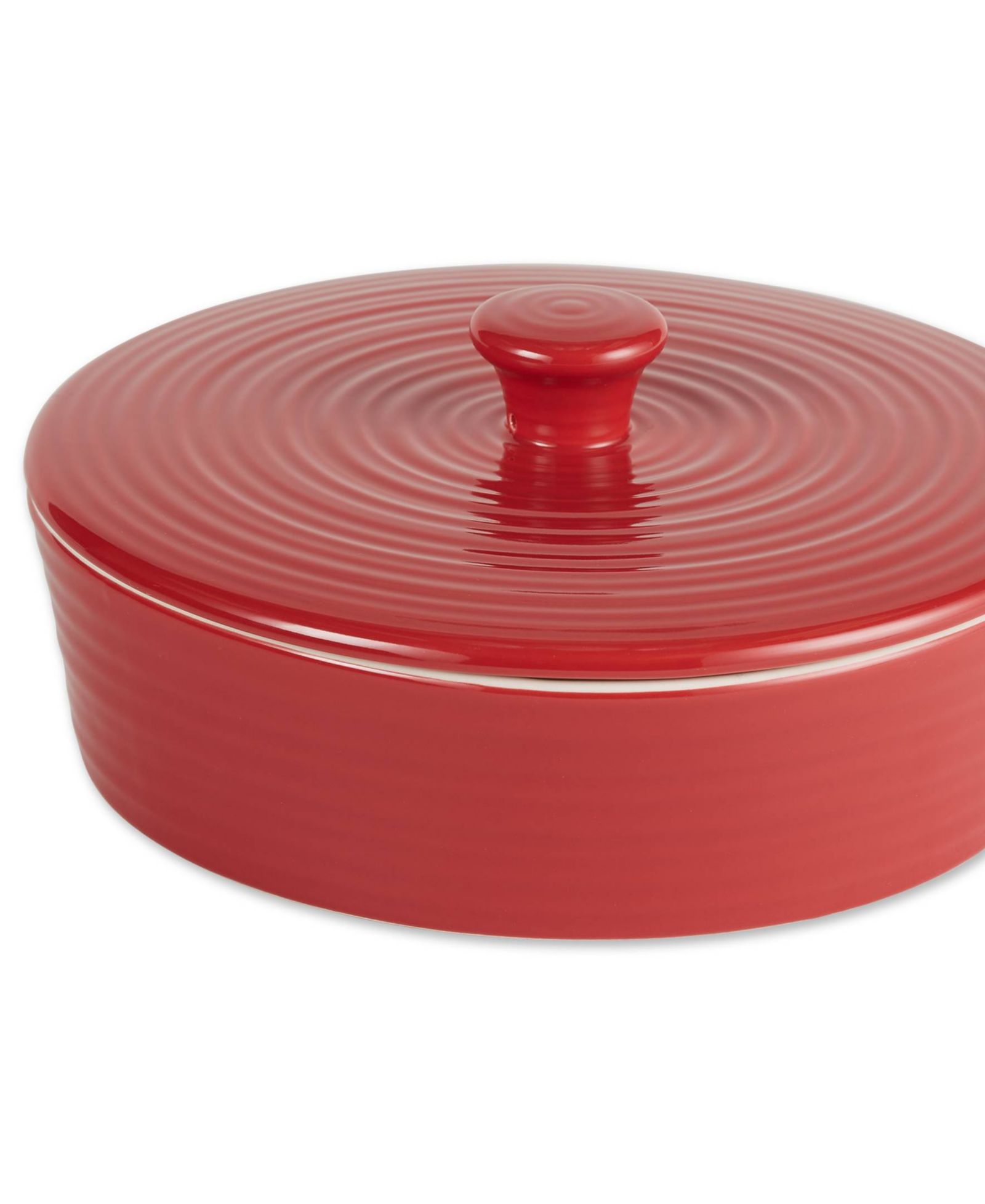 Керамическая емкость для тортильи RSVP International 8.5" D Stoneware Red
