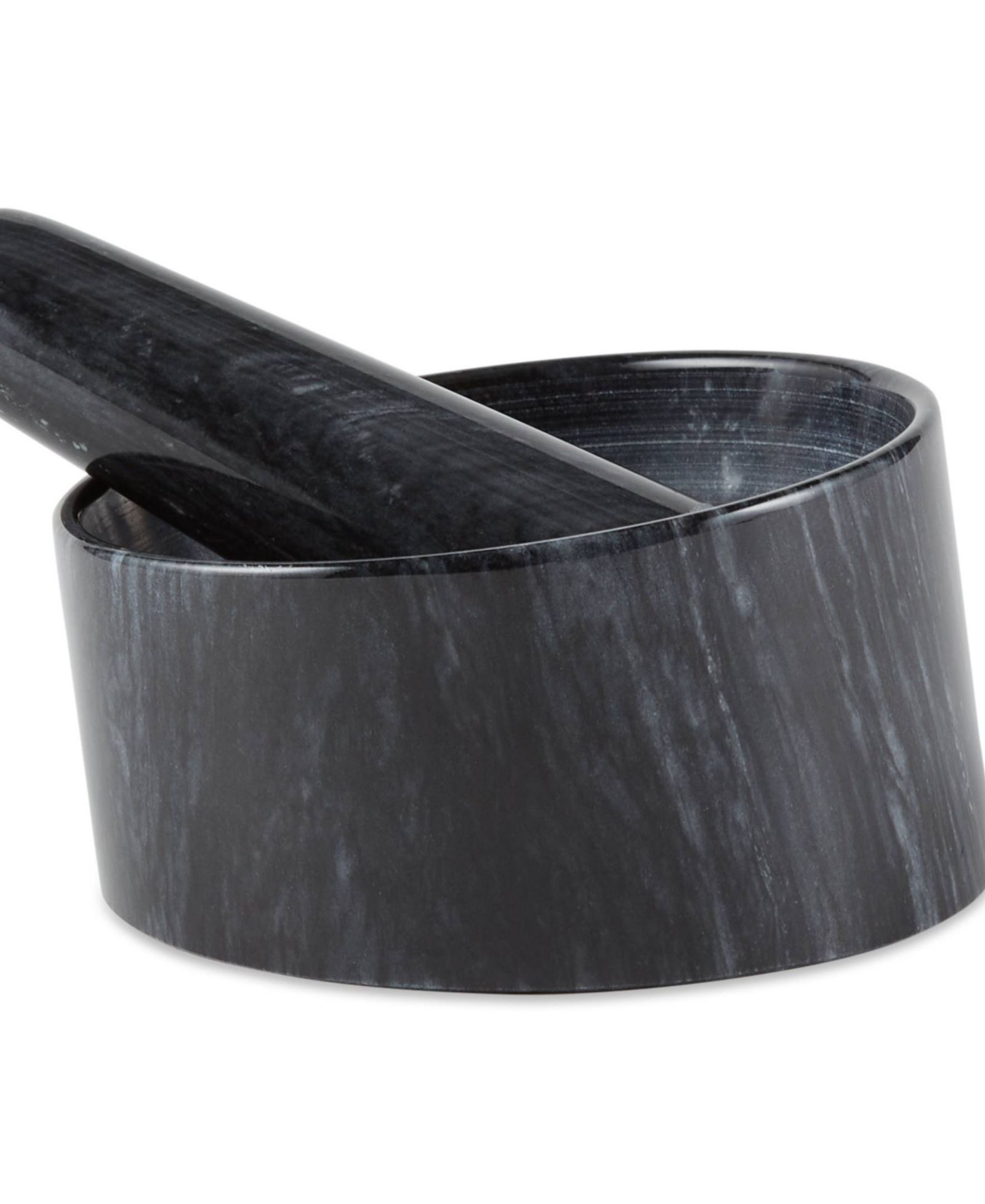 Набор ступка и пестик RSVP International Black Marble