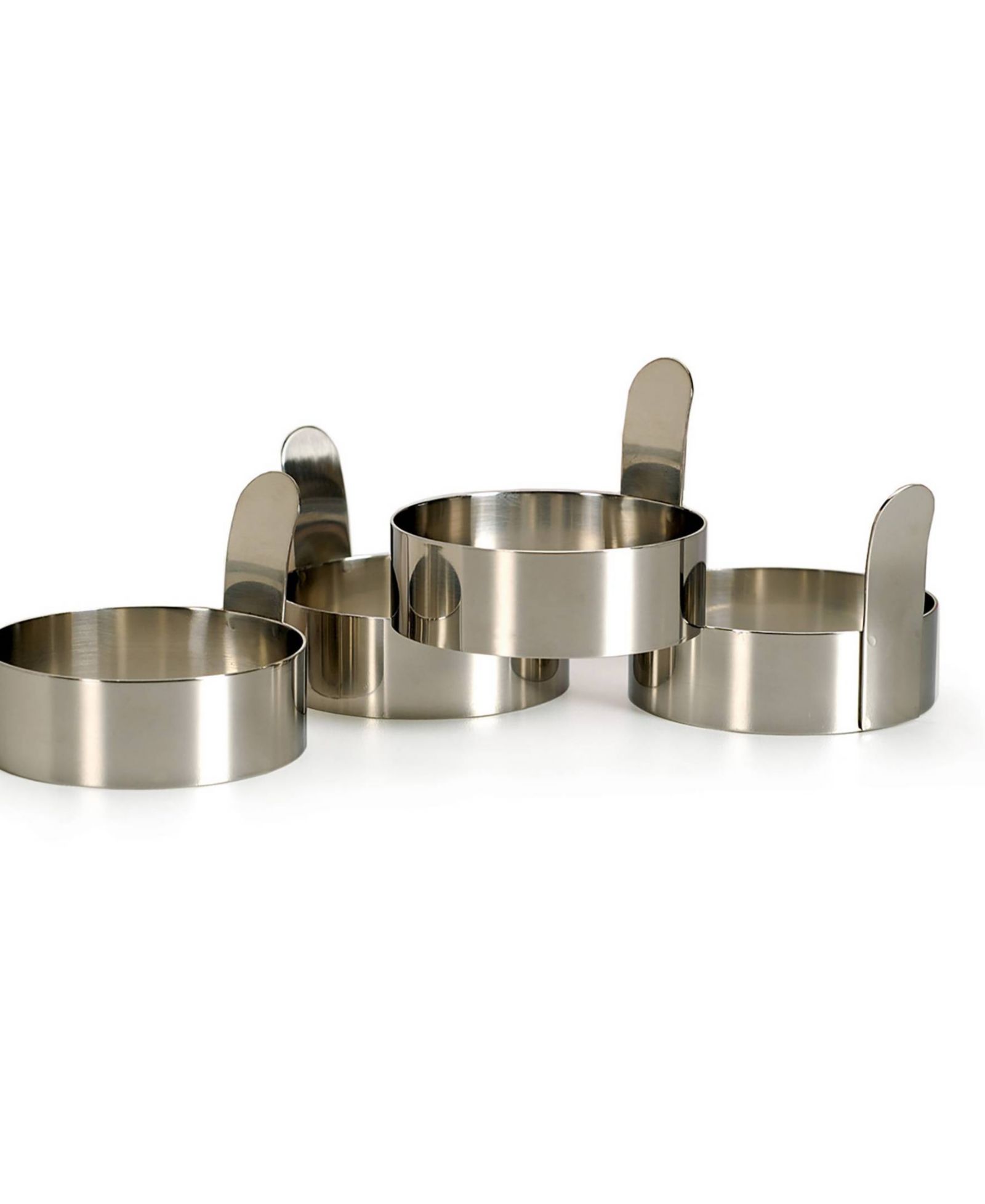 RSVP International Egg Ring 4 шт., Stainless Steel 3x3x2"