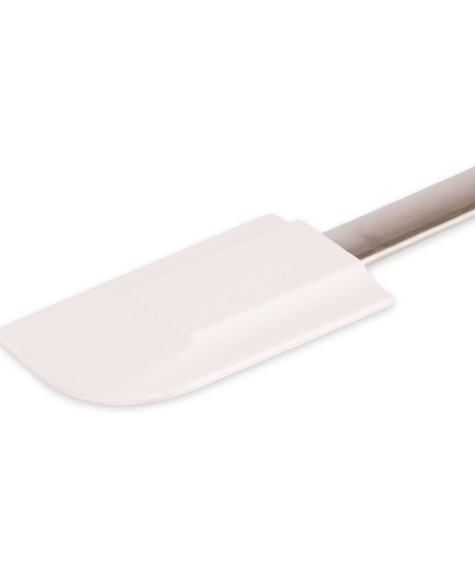 RSVP International Endurance Stainless Steel Silicone 10" x 2" White Spatula