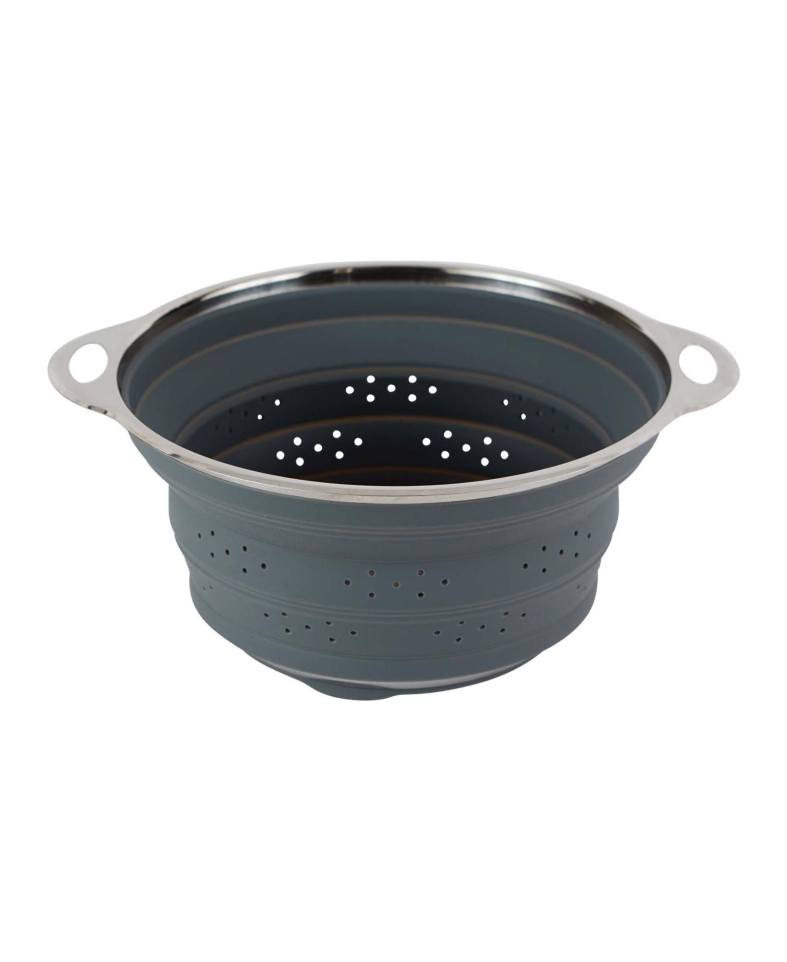 RSVP International Endurance Silicone Stainless Steel Collapsible Colander