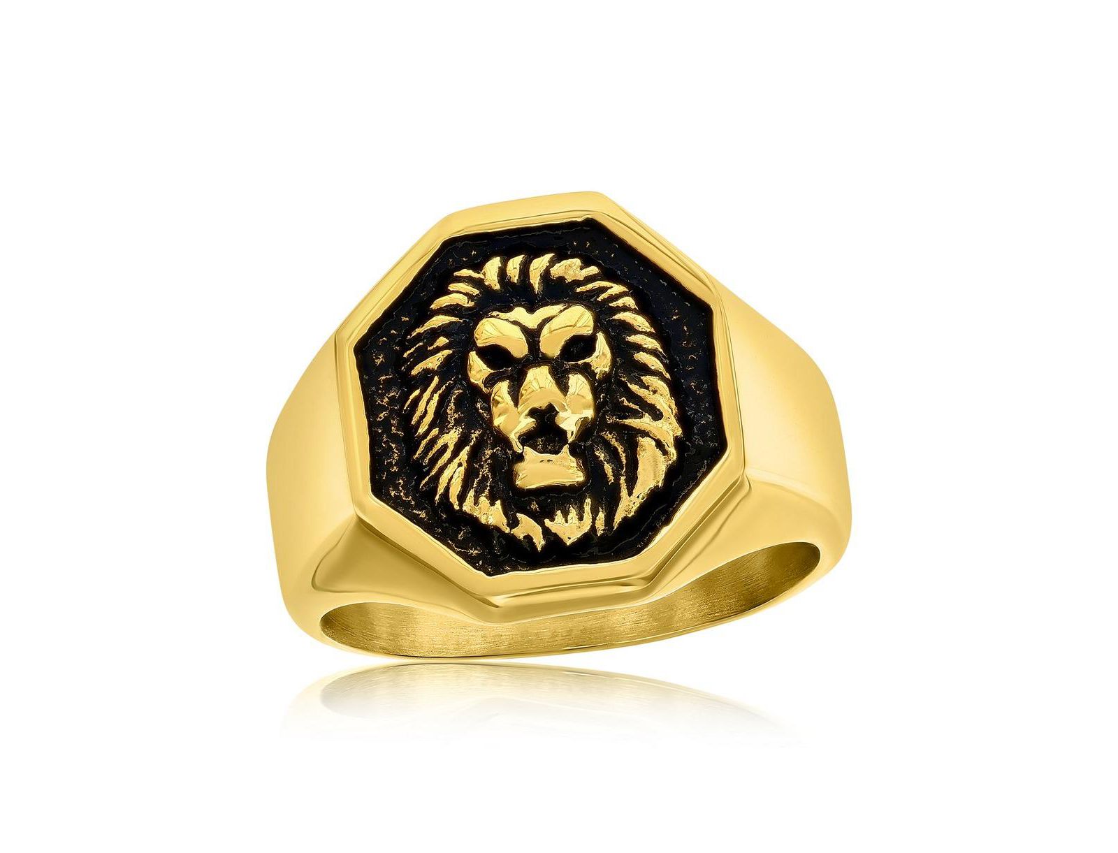 Кольцо Metallo Stainless Steel Oxidized Lion