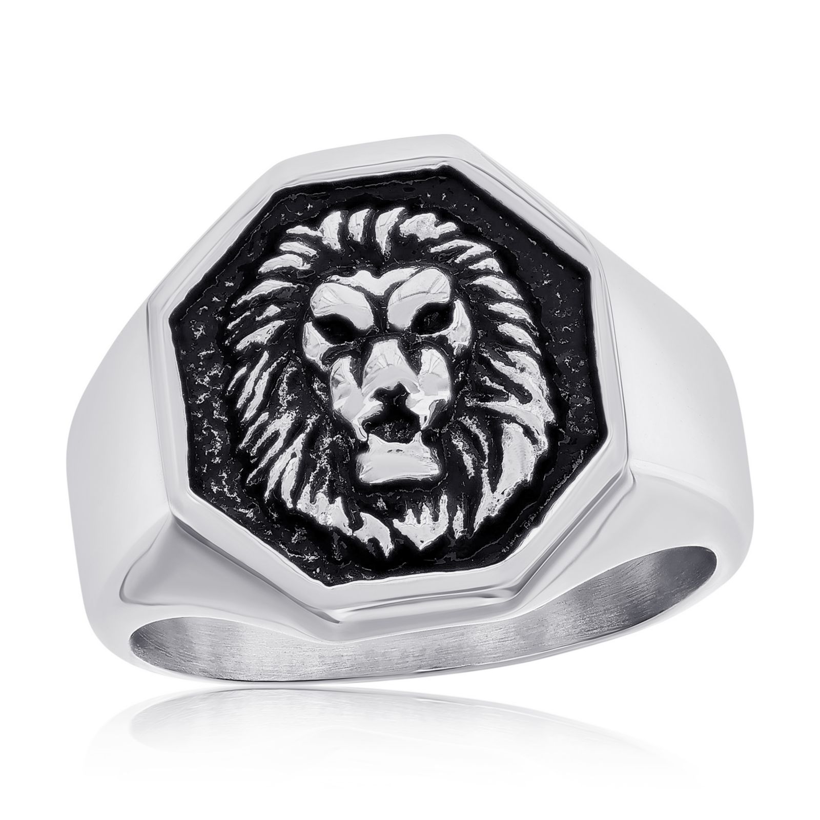 Кольцо Metallo Stainless Steel Oxidized Lion