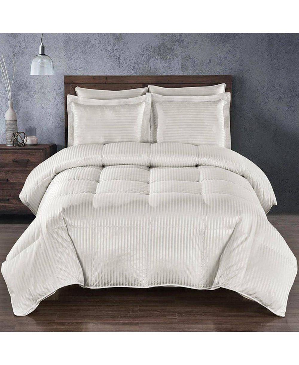 Зимнее одеяло Egyptian Linens Heavyweight Silk Goose Down Fill Stripe
