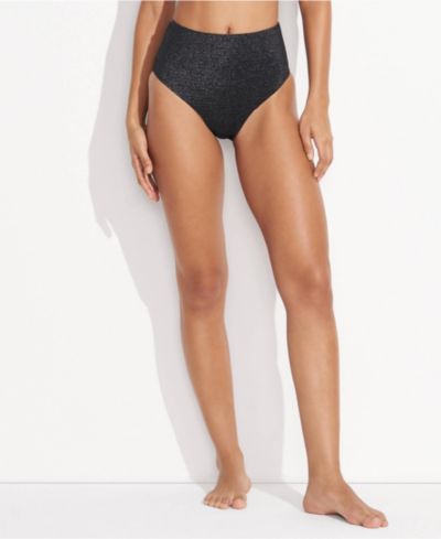 Lands' End Women's Shine High Waisted Bikini Bottoms