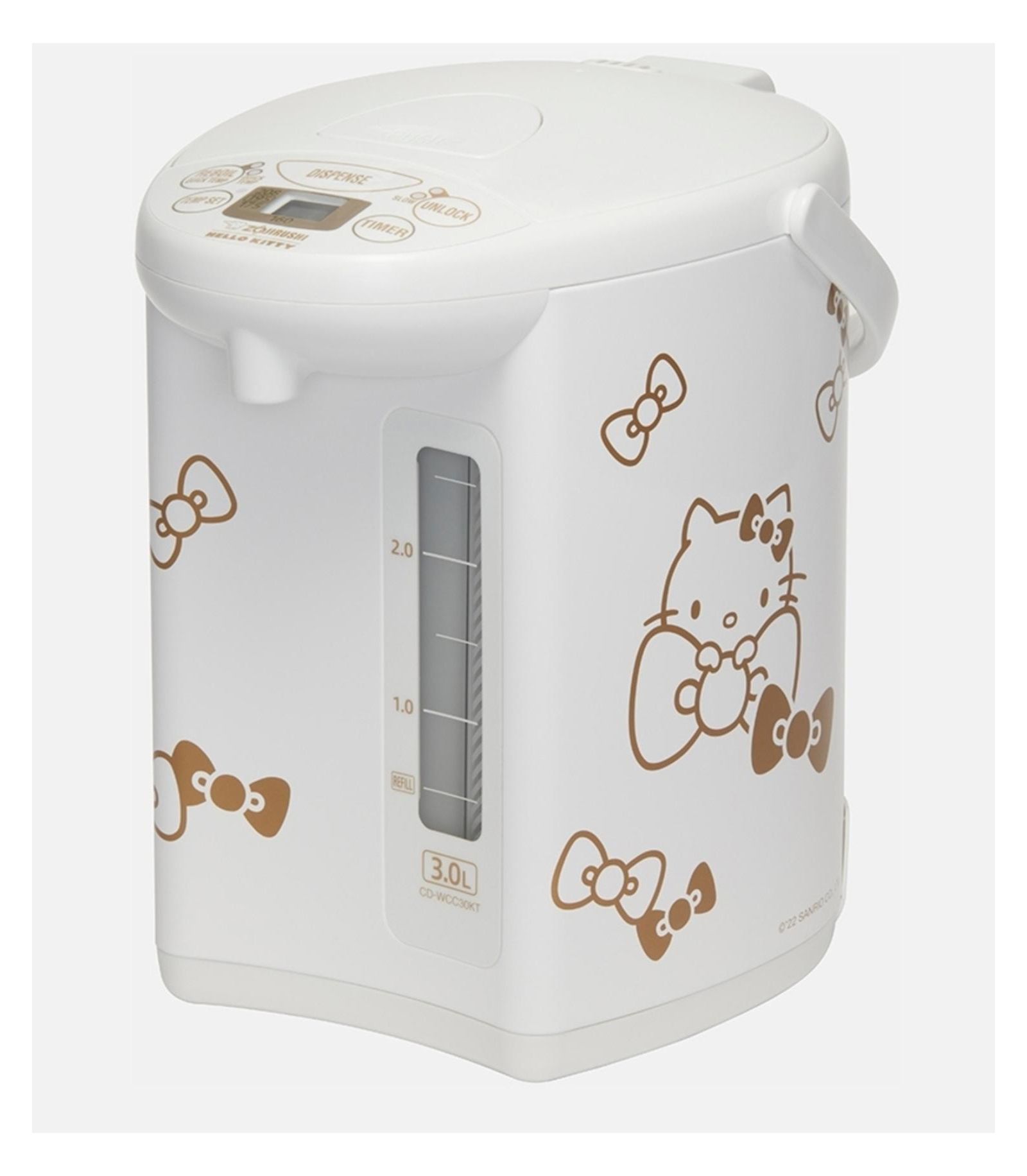 Zojirushi Micom водонагреватель и подогреватель CD-WCC30KTWA, Hello Kitty Collection, белый, 3.0-Liter