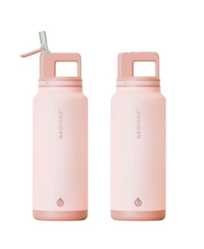 Изолированная герметичная бутылка для воды GROSCHE Alpine Flip 'N Sip с соломинкой, 40 OZ, 2 шт.
