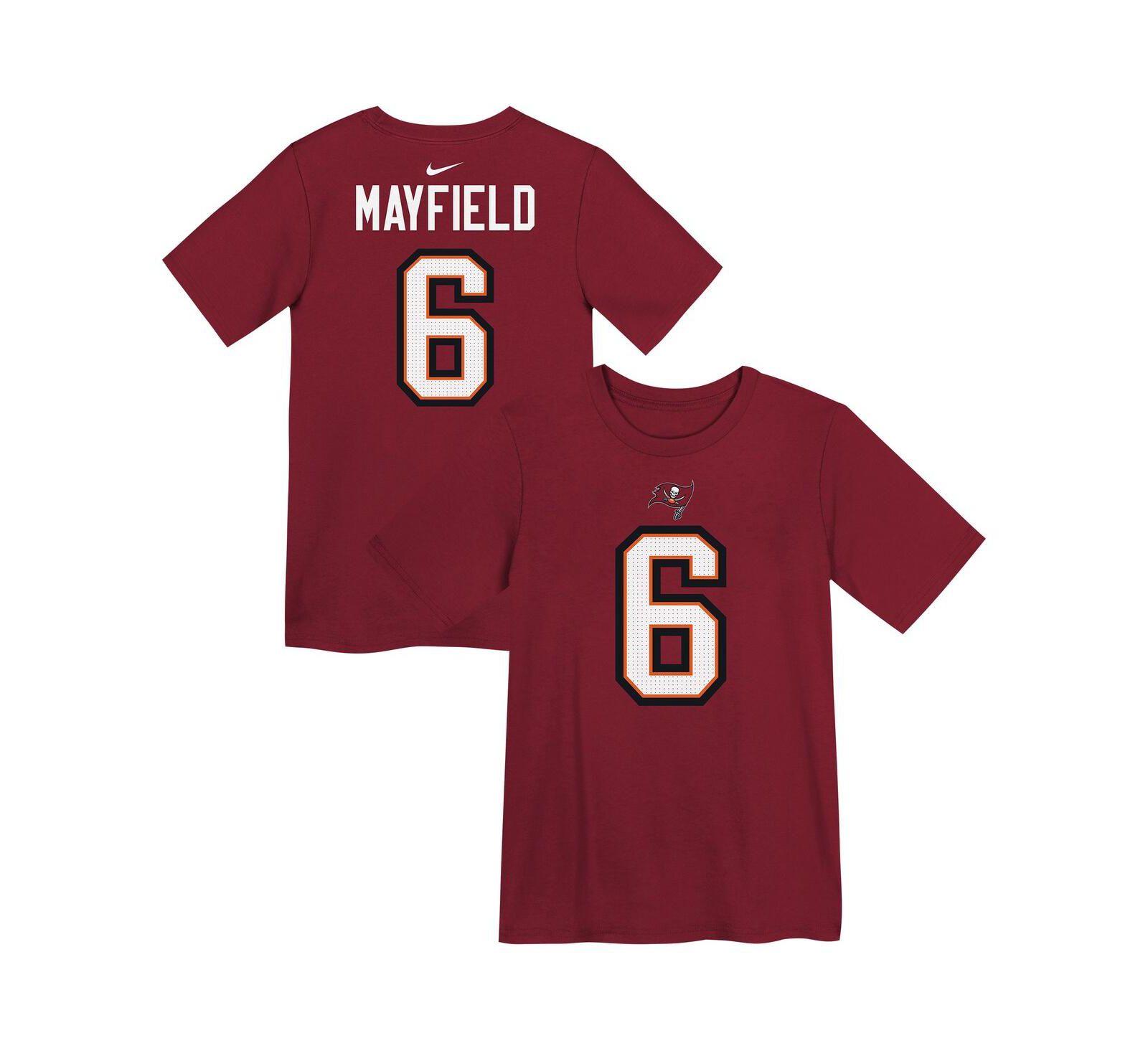 Детская футболка Nike Baker Mayfield Red Tampa Bay Buccaneers Player Name & Number