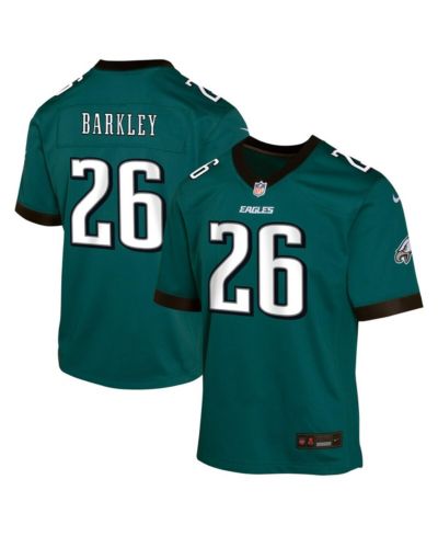 Детская джерси Nike Saquon Barkley Midnight Green Philadelphia Eagles Team Player Game Jersey