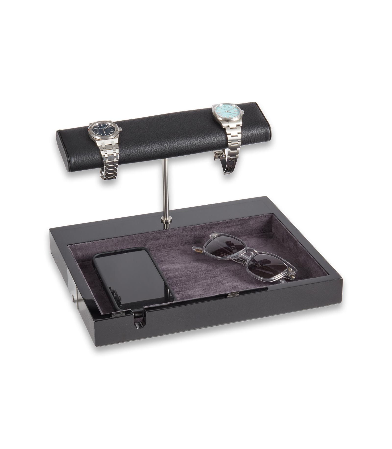 Bey-Berk Watch Stand, Valet, and Wireless Charger