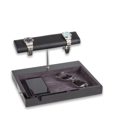 Bey-Berk Watch Stand, Valet, and Wireless Charger