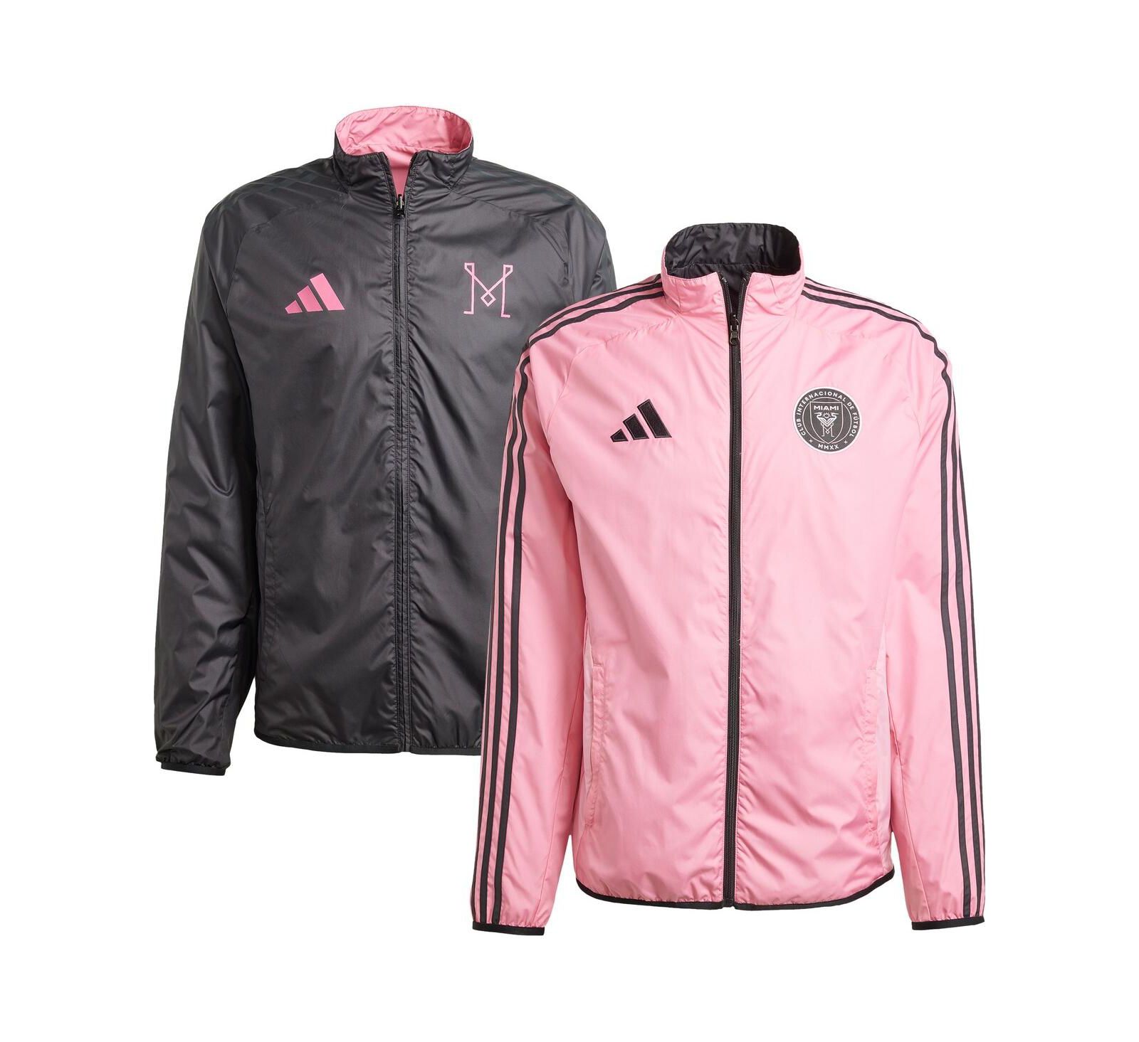 Мужская куртка adidas Inter Miami CF 2025 Anthem Reversible Full-Zip Pink/Black