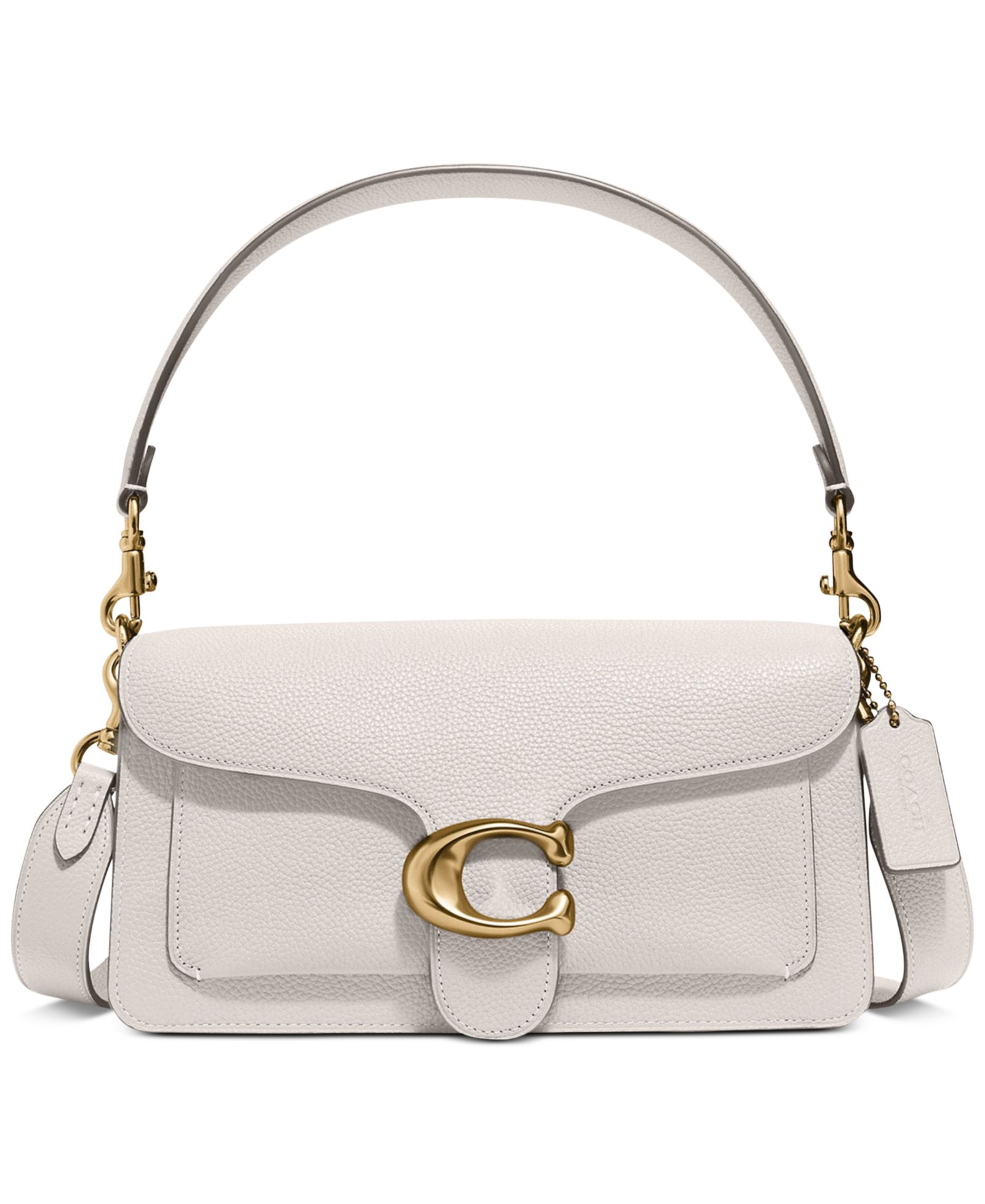 COACH Tabby Medium Polished Pebble Leather Shoulder Bag 26