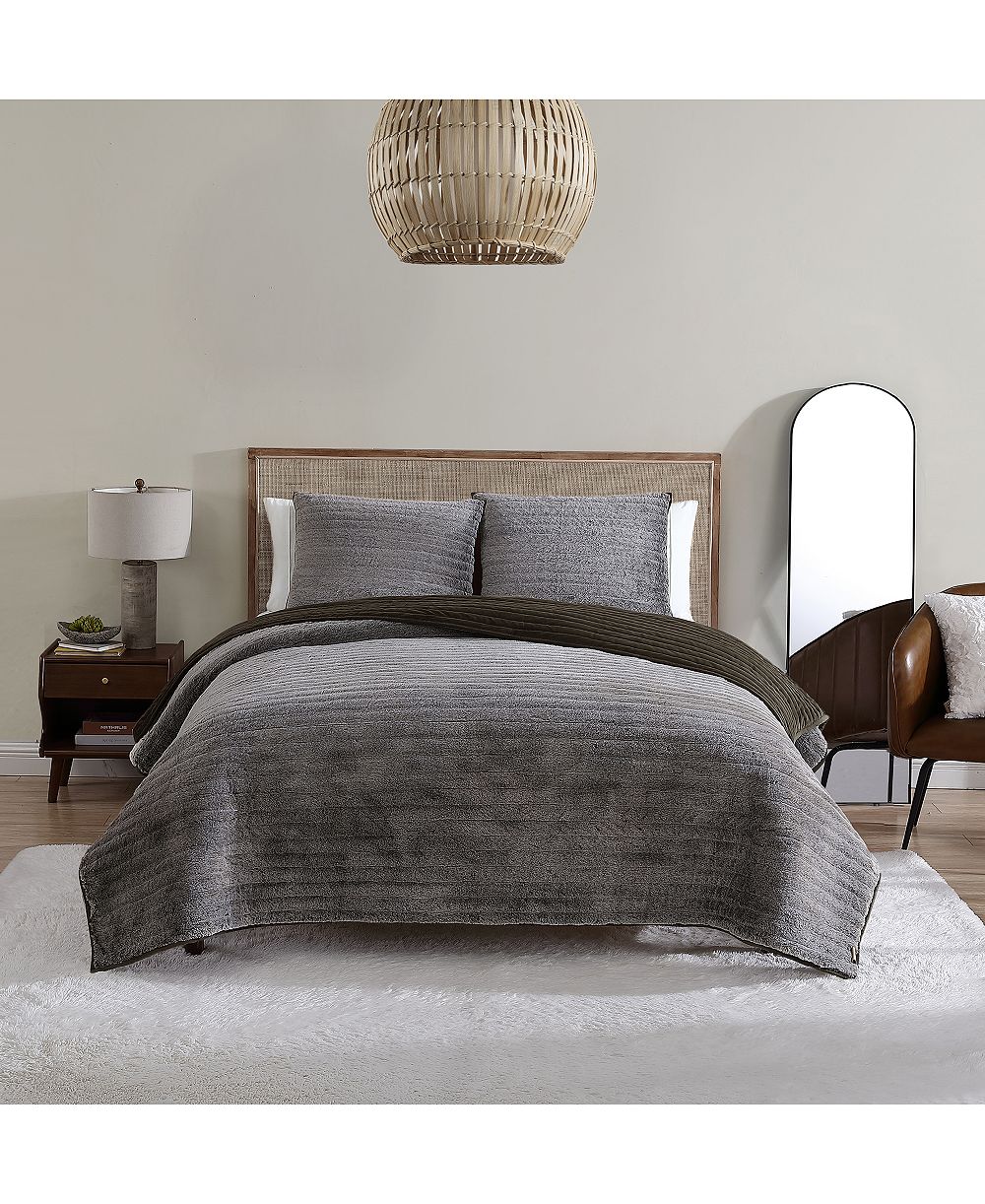 UGG® Polar Faux-Fur Reversible 3-Pc. Quilt Set, King