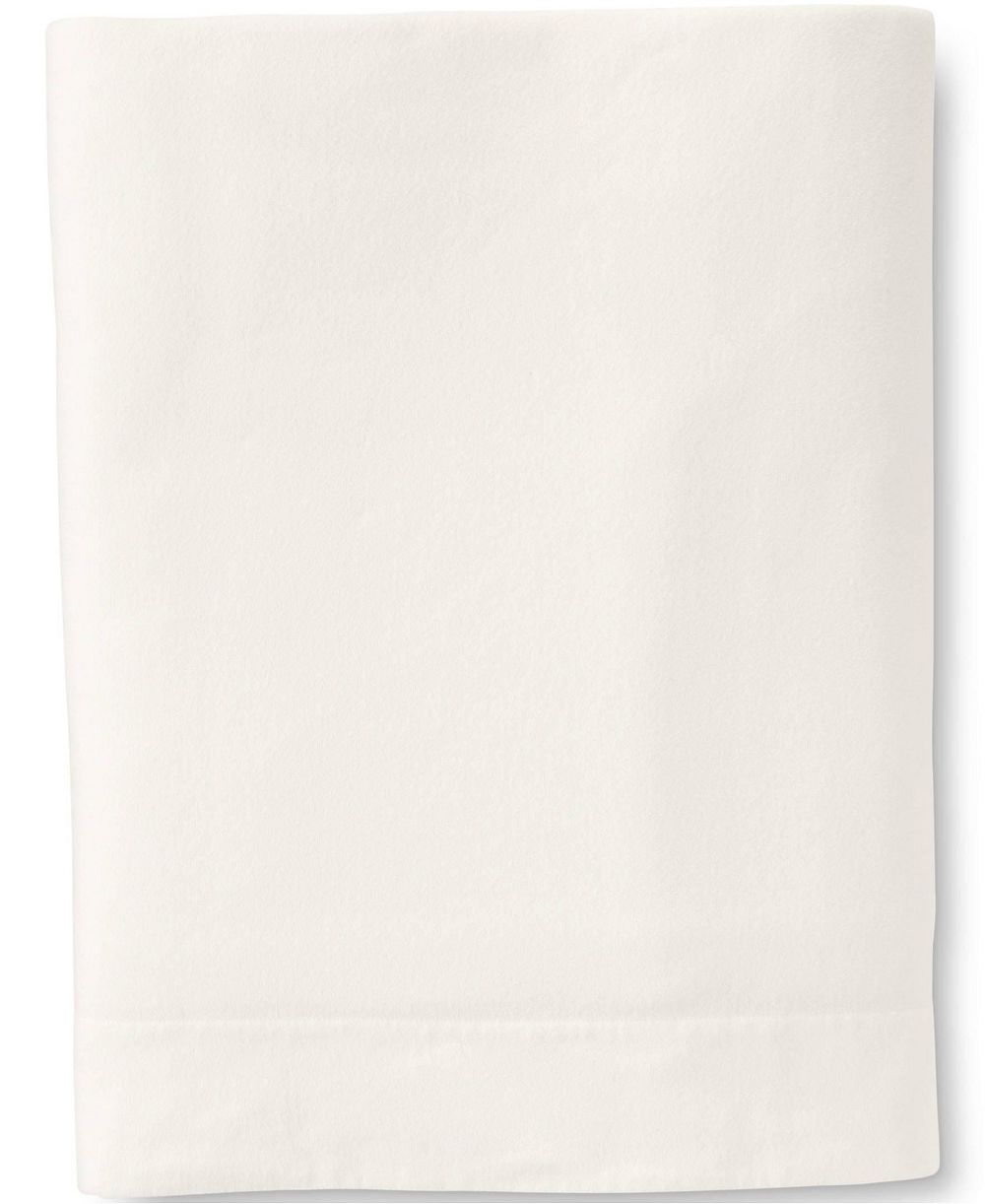 Lands' End Comfy Super Soft Cotton Flannel Flat Bed Sheet - 5oz
