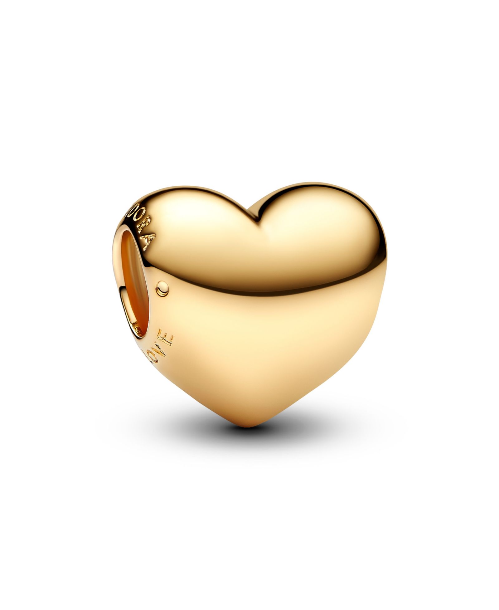 Pandora 14K Gold-Plated Be Love шарм-подвеска в форме сердца с гравировкой