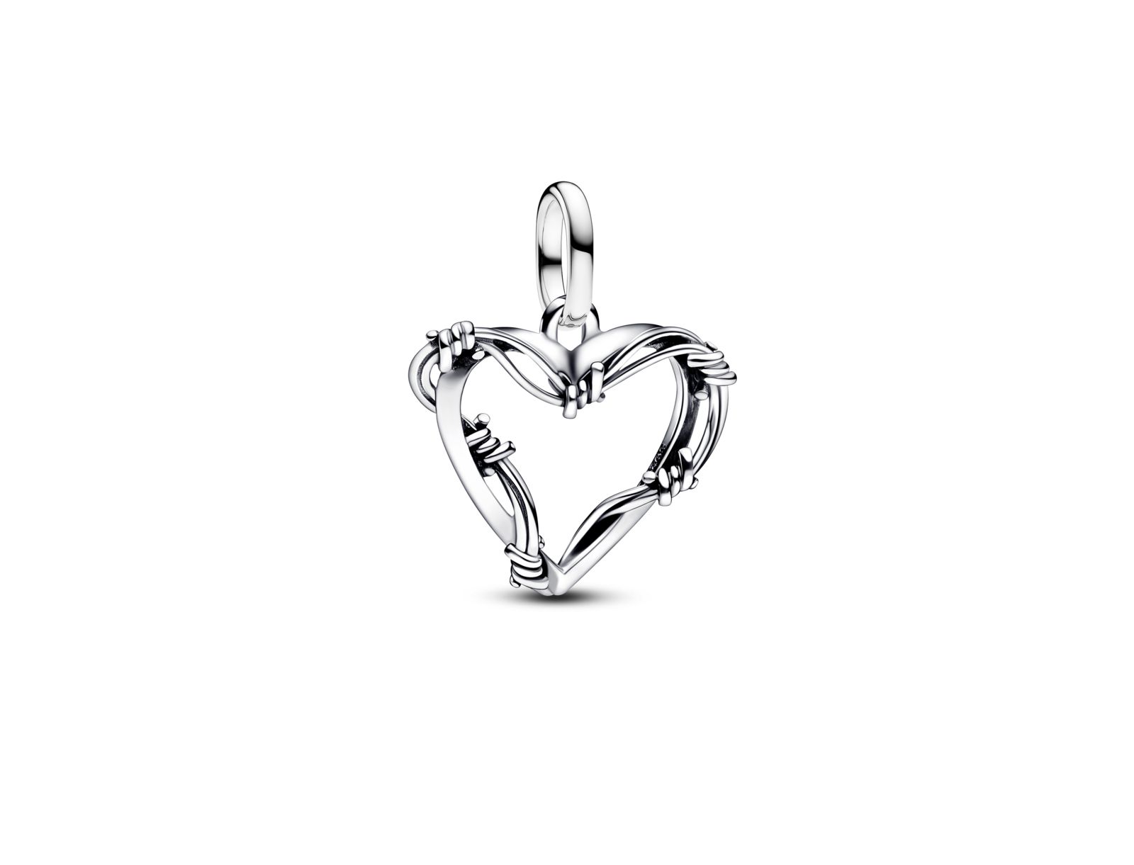 Подвеска Pandora Barbed Wire Heart Medallion Charm