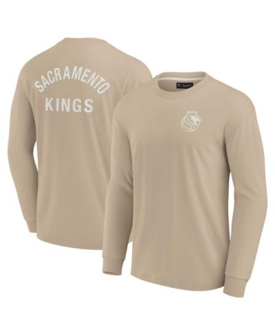 Fanatics Signature Мужская и Женская футболка Sacramento Kings Elements Super Soft Long Sleeve, Khaki