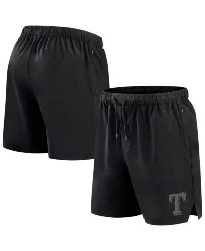 Fanatics Signature Men's Black Texas Rangers Front Office Woven Shorts