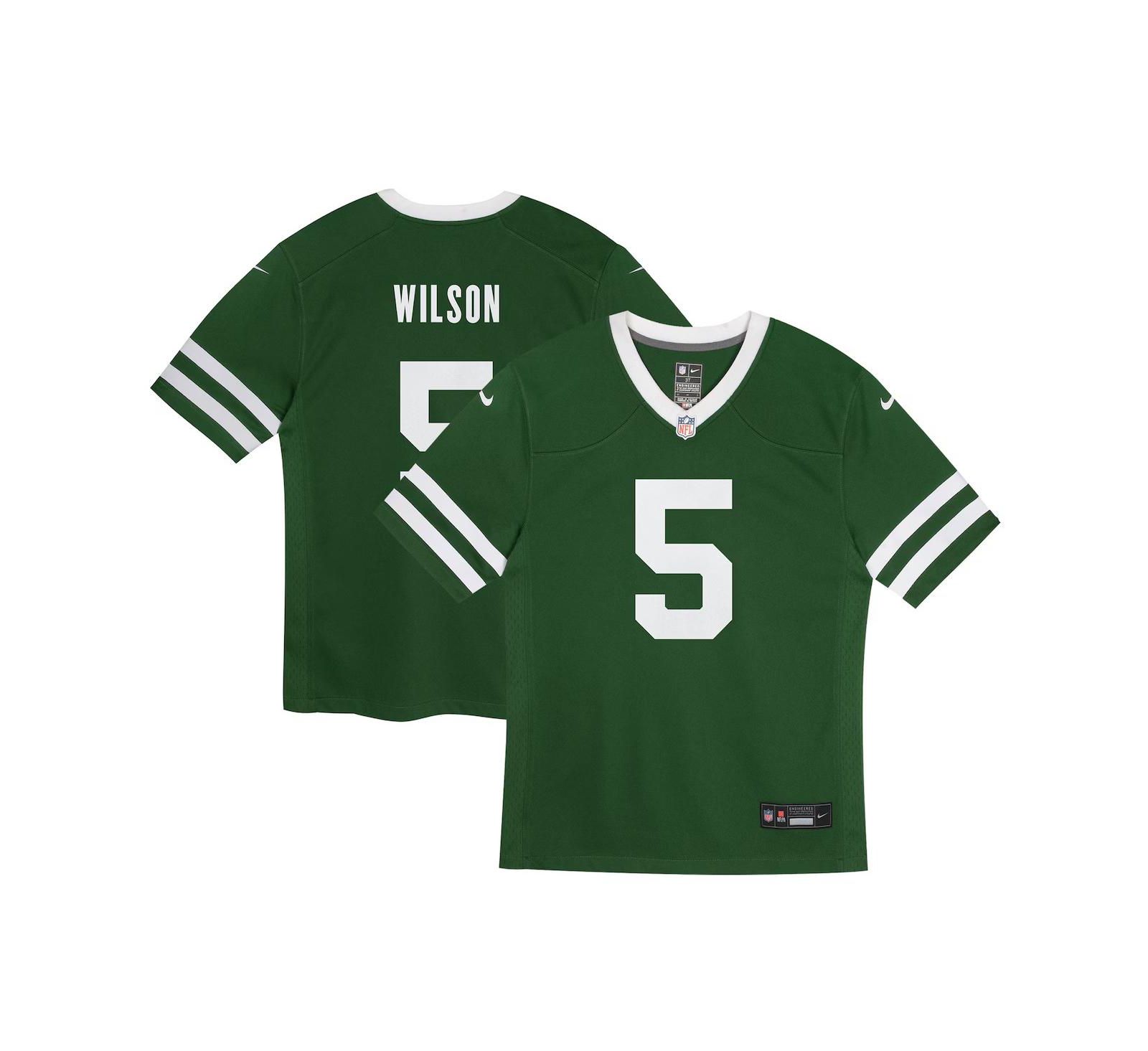 Nike детская джерси Garrett Wilson Legacy Green New York Jets