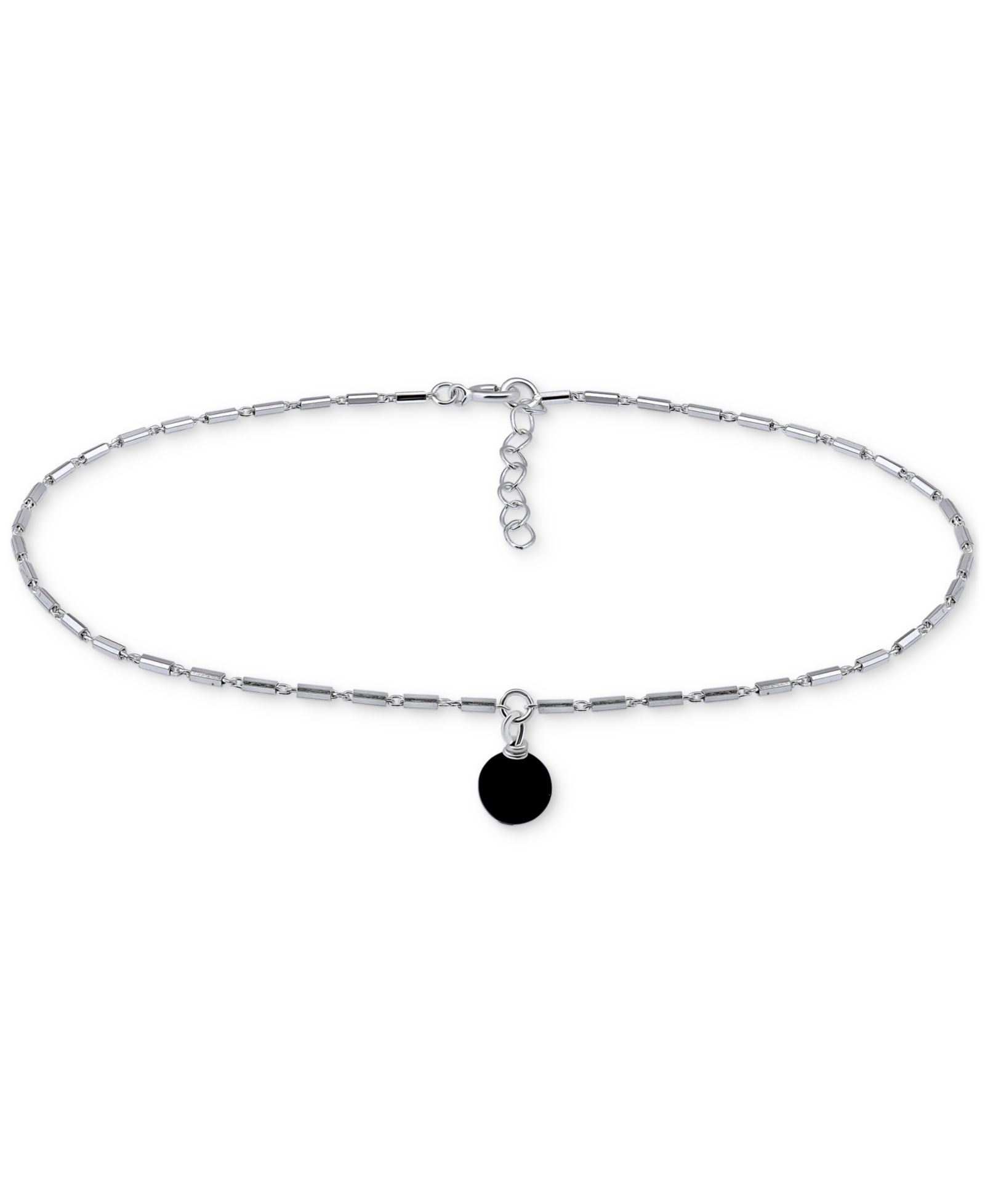 Браслет Giani Bernini Onyx Dangle Cylinder Link из стерлингового серебра