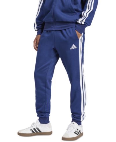 adidas Men's Essentials Three-Stripes Regular-Fit Fleece Joggers