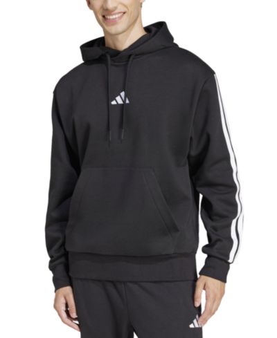 adidas Men's Essential Three-Stripes Fleece Hoodie