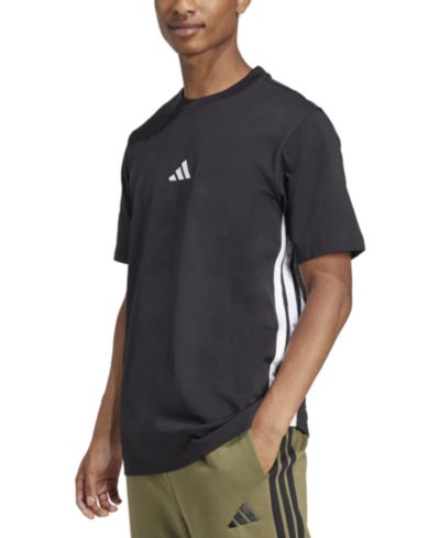 adidas Men's Essential 3-Stripes Single Jersey T-Shirt