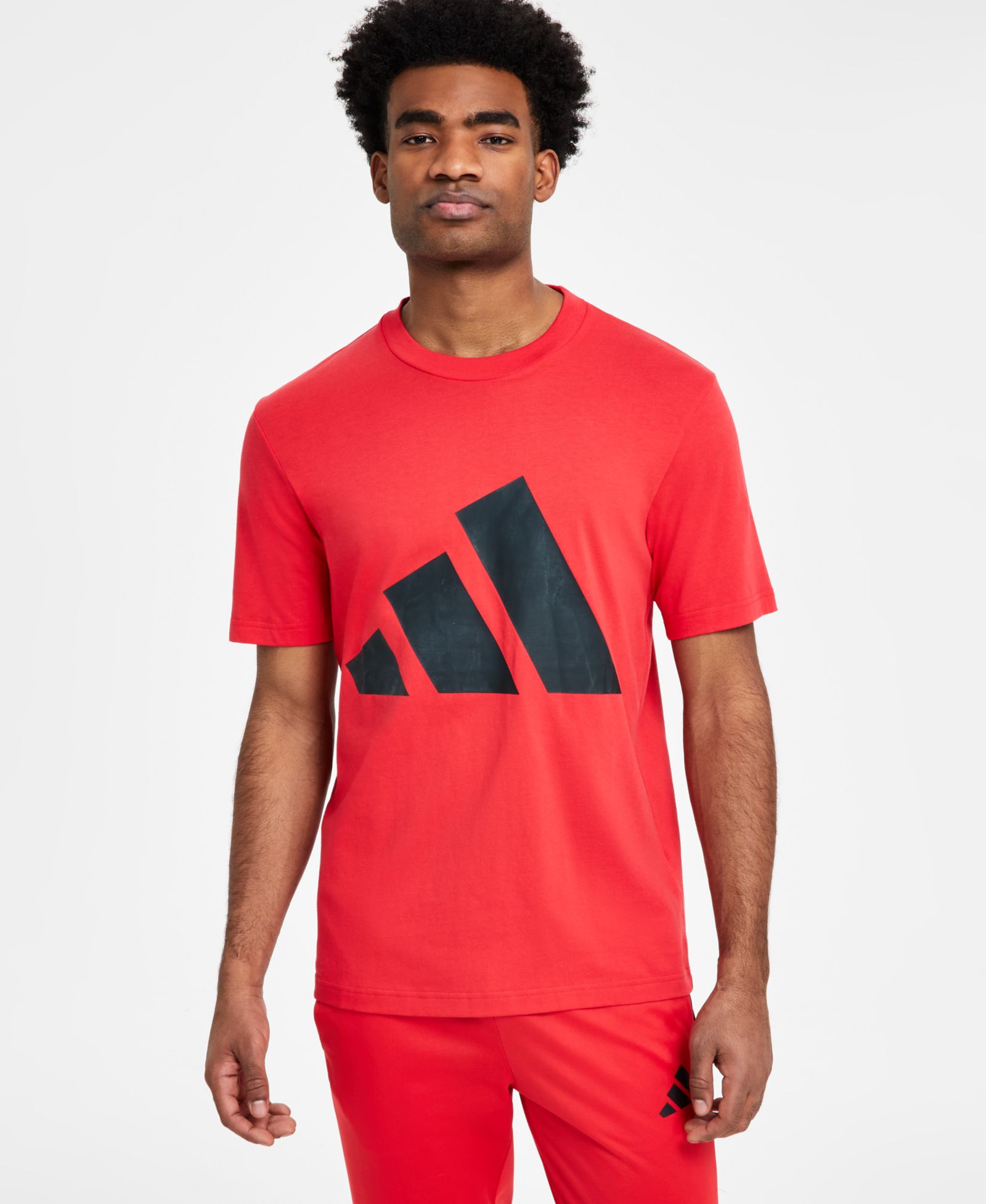 adidas Men's 3-Bar Logo Graphic Cotton T-Shirt