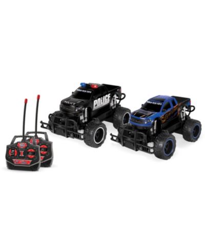 Радиоуправляемый монстр-трак World Tech Toys Ford F-150 SVT Raptor Police Pursuit 1:24 RTR Electric RC Double Pack