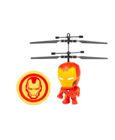 World Tech Toys 3.5 Inch Marvel Iron Man Infrared Hover Sensor Flying Figure Helicopter