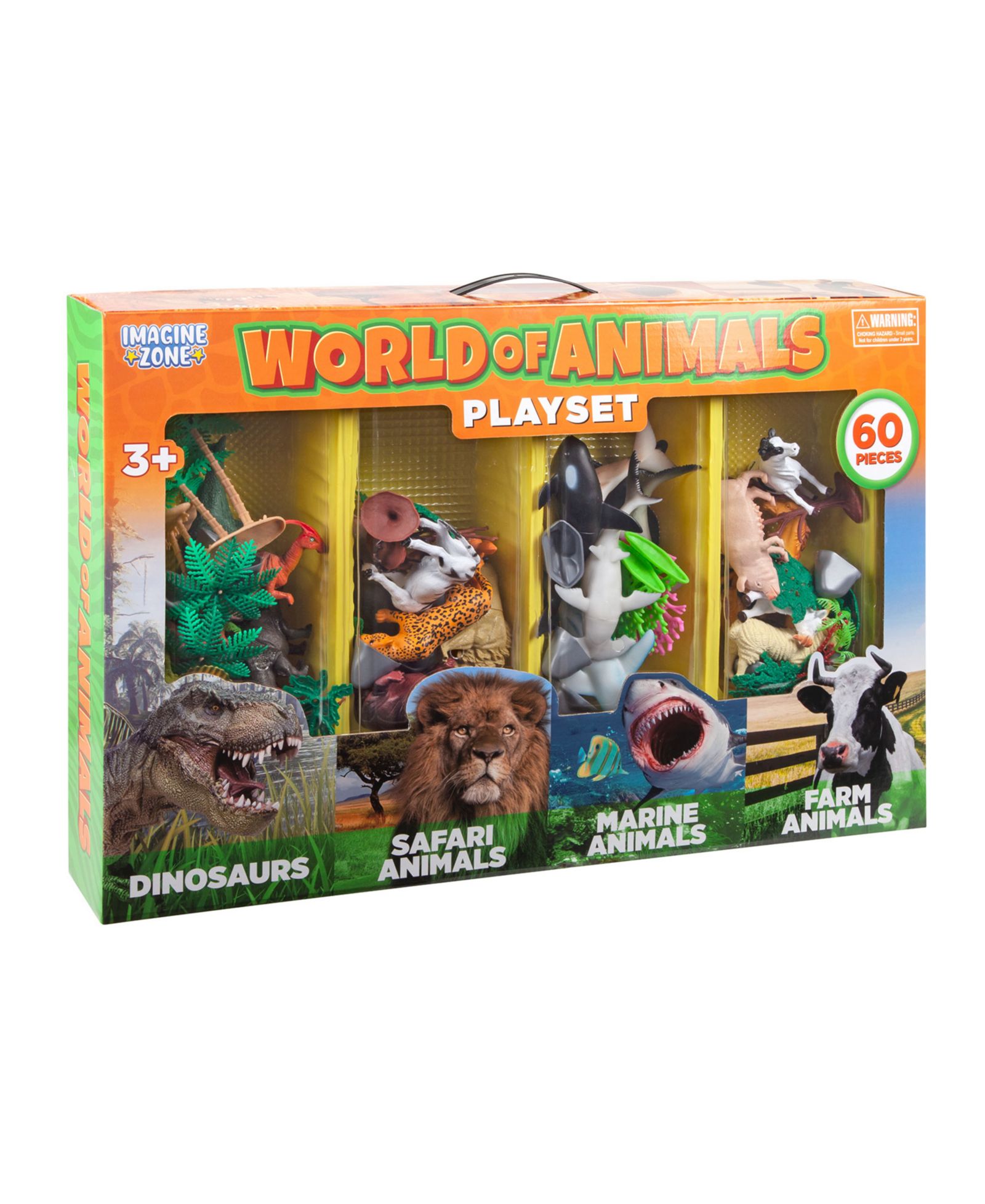 Игровой набор World Tech Toys «Динозавры» из 60 предметов, для детей от 3 лет