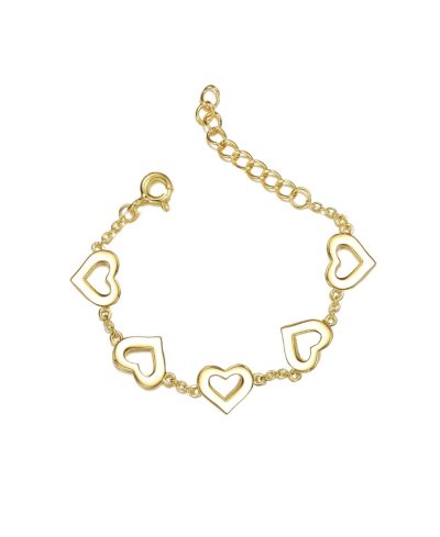 Браслет GiGiGirl Forever Heart с позолотой 14K