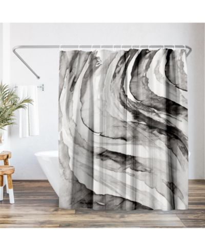 Americanflat Abstract Shower Curtain Gulf by PI Creative Art