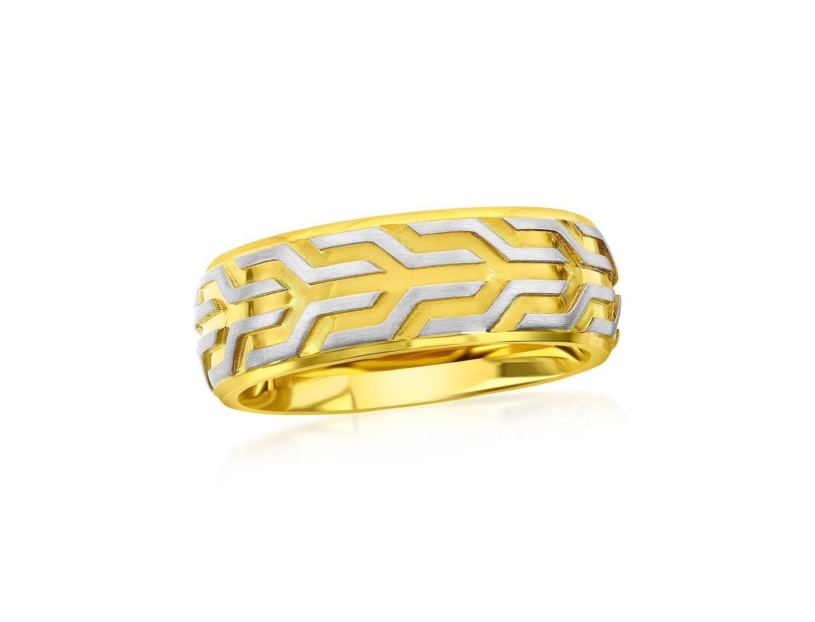 Кольцо из нержавеющей стали Gold and Silver Design