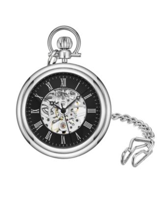 Stuhrling винтажные карманные часы Skeleton с ручным заводом 47mm