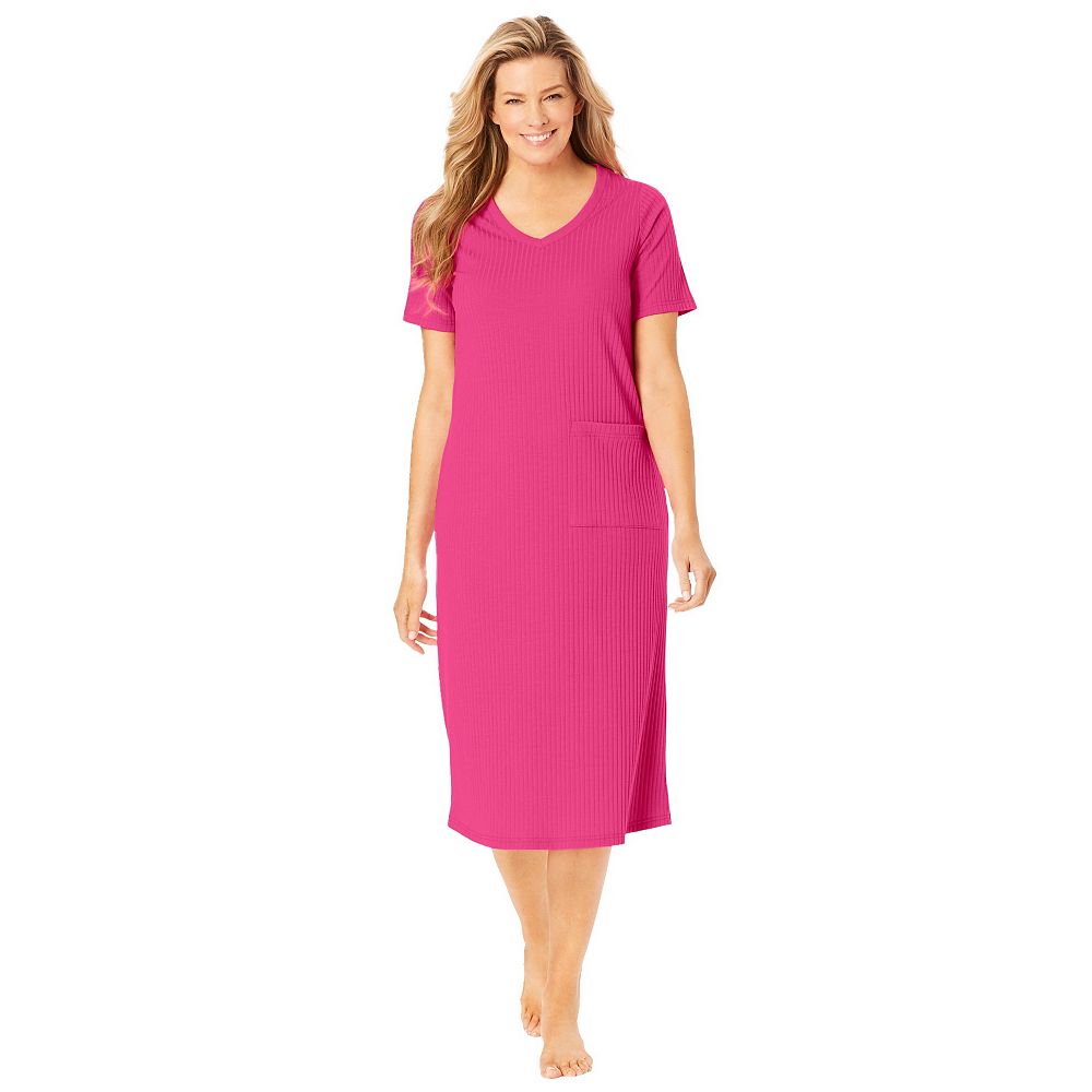 Женская ночная рубашка Only Neccessities Plus Size Ribbed