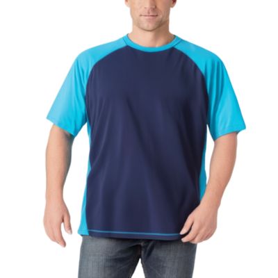 KingSize футболка для плавания с коротким рукавом Raglan большого и сверхбольшого размера