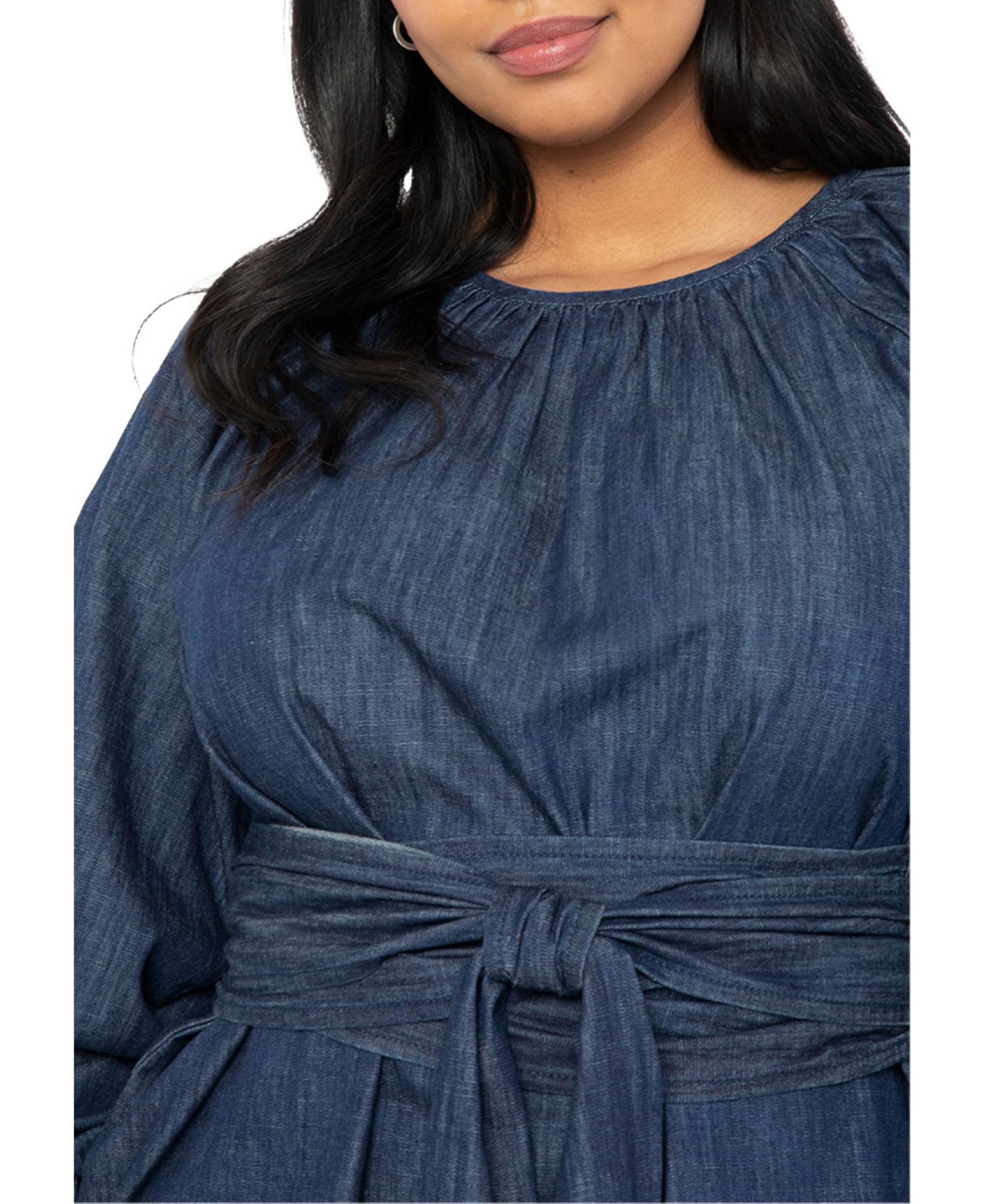 Женский топ ELOQUII Dramatic Faux Wrap
