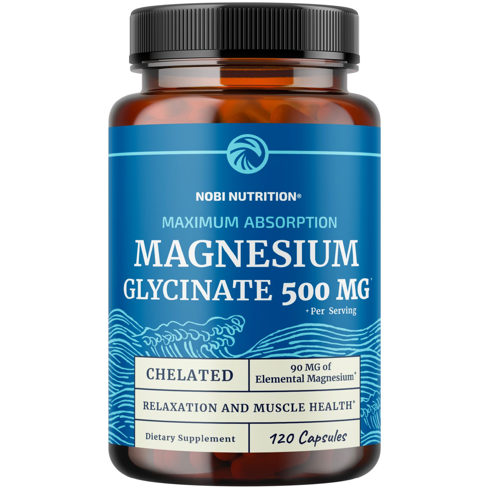 Magnesium Bisglycinate (500mg) Capsules, 120ct