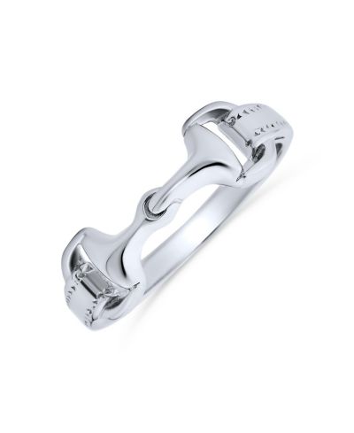 Кольцо Bling Jewelry Western Equestrian Horse Lover Snaffle Bit Band.925 Sterling Silver