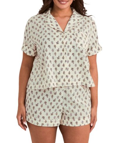 Комплект пижамы Adore Me Plus Size Lucero мягкий топ и шорты