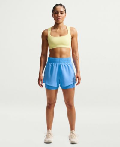 Nike Women's One Dri-Fit High-Waist 2-in-1 Shorts