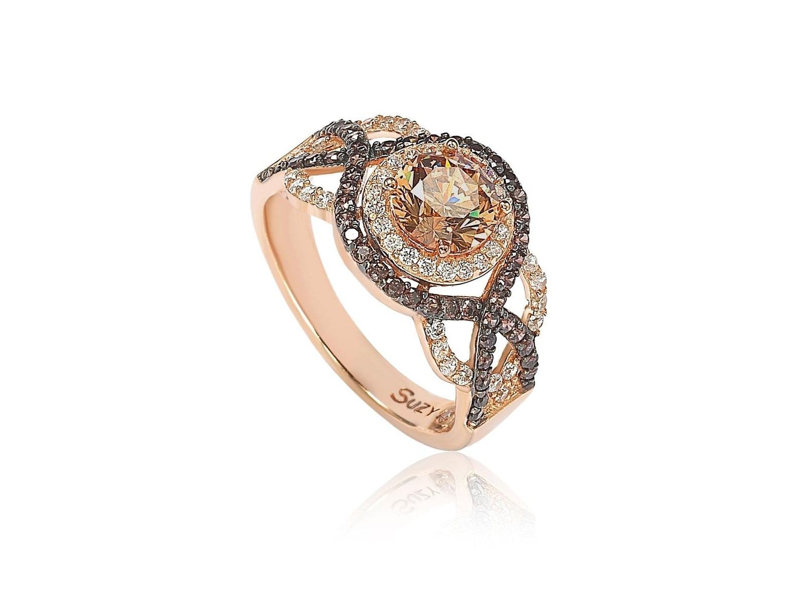 Кольцо Suzy Levian из стерлингового серебра с кубическим цирконием