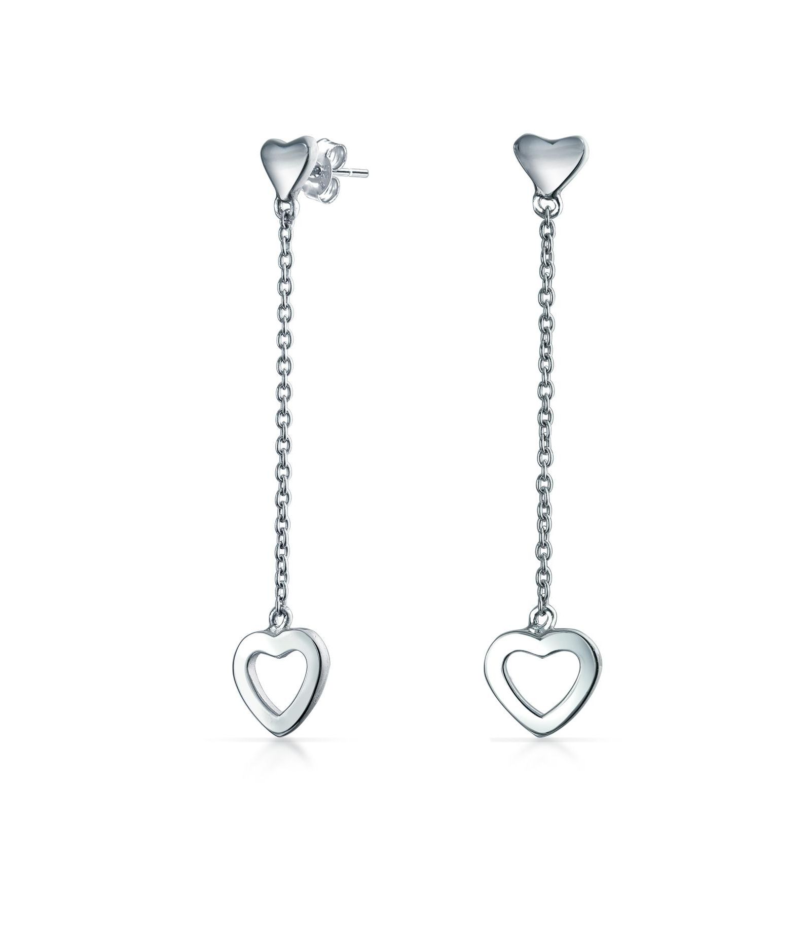 Bling Jewelry серьги с подвесками в форме сердца