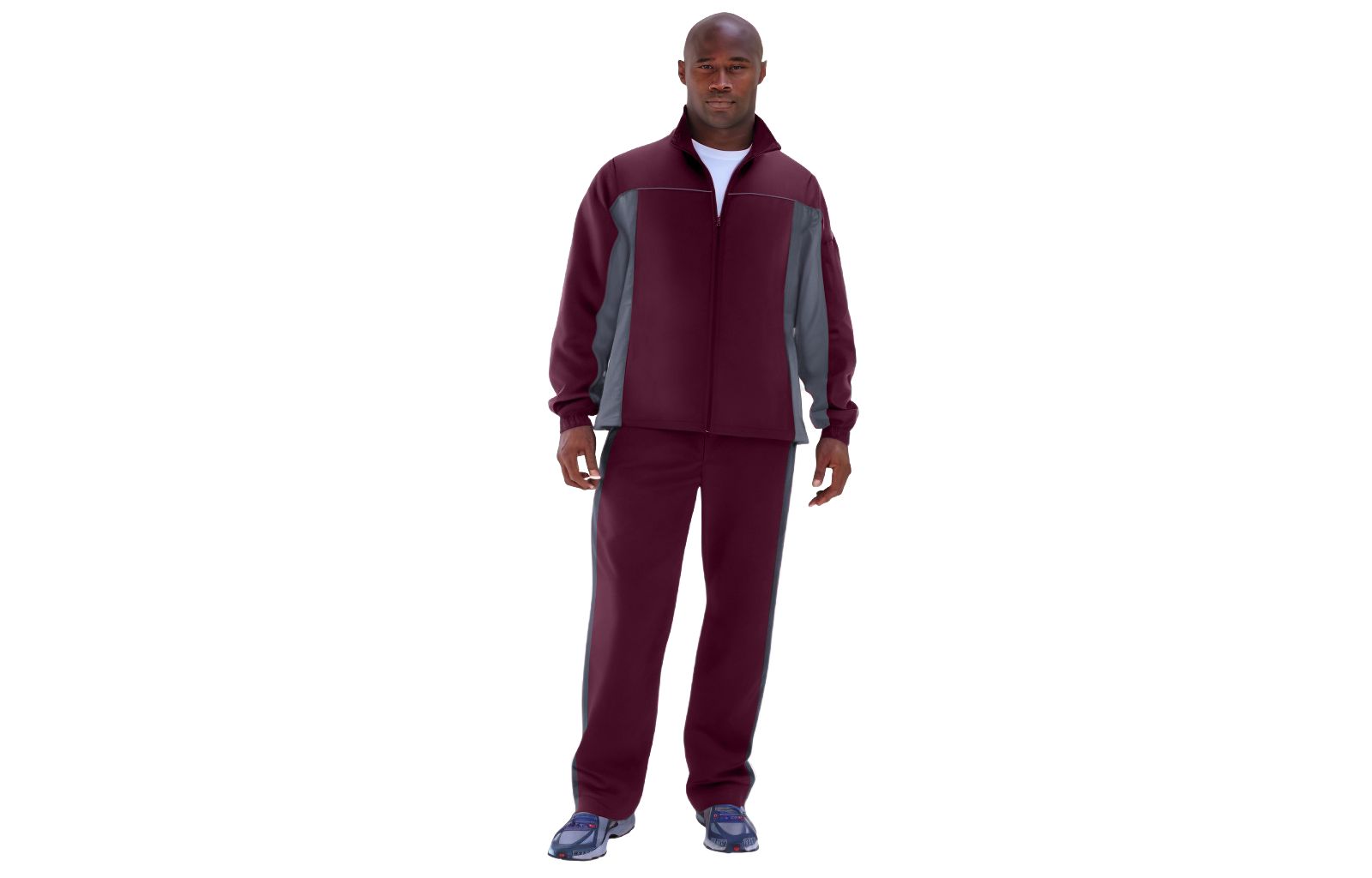 KingSize Men's Long Sleeve Colorblock Tracksuit
