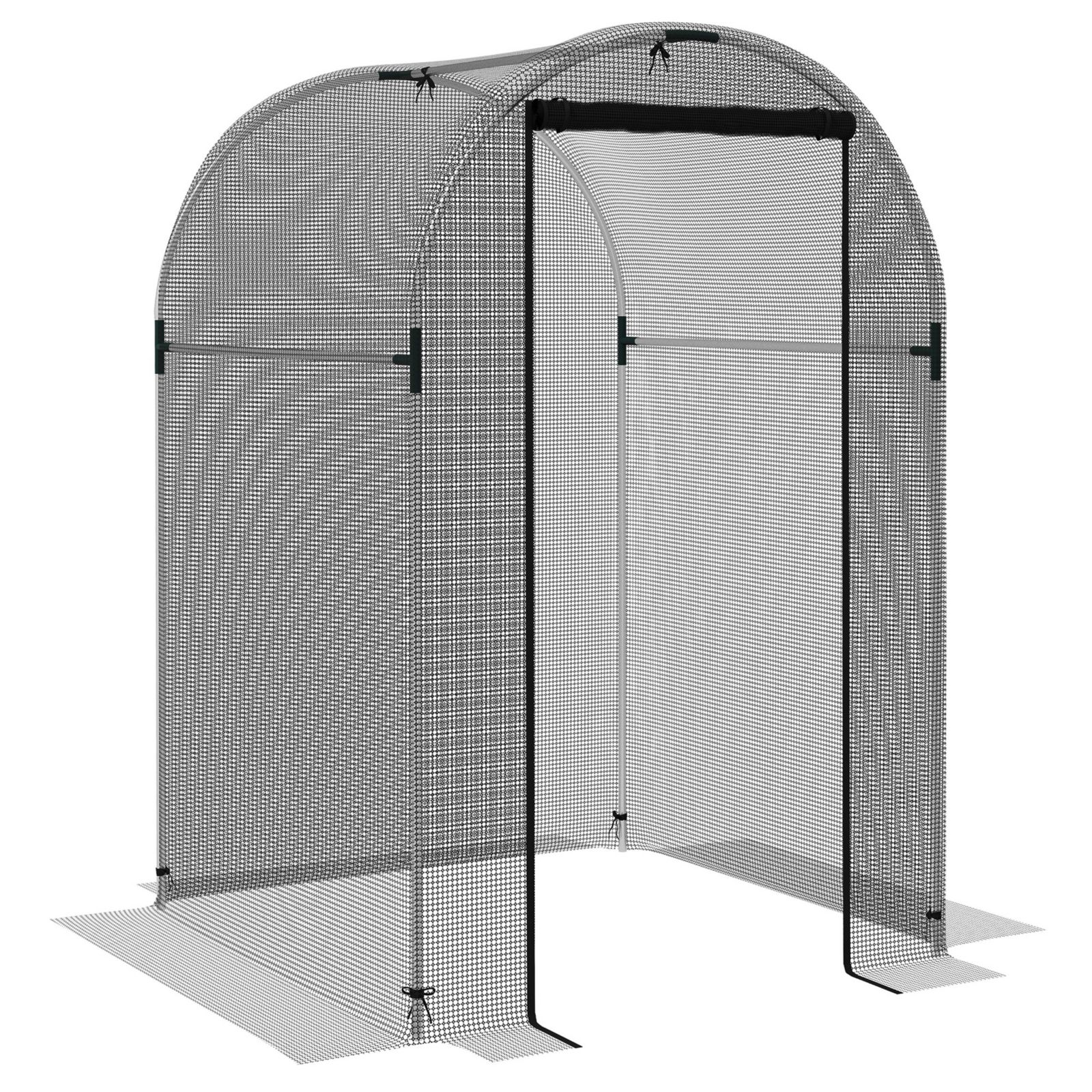 Теплица для растений Outsunny 4' x 4' с дверцей
