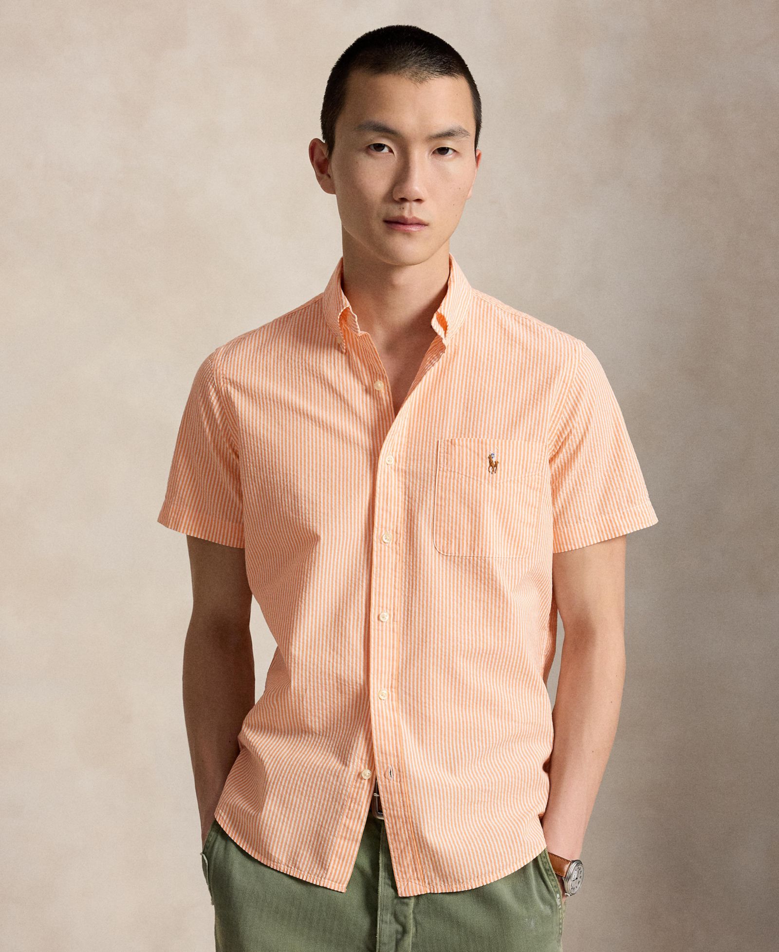 Мужская рубашка Polo Ralph Lauren RL Prepster Classic-Fit Seersucker